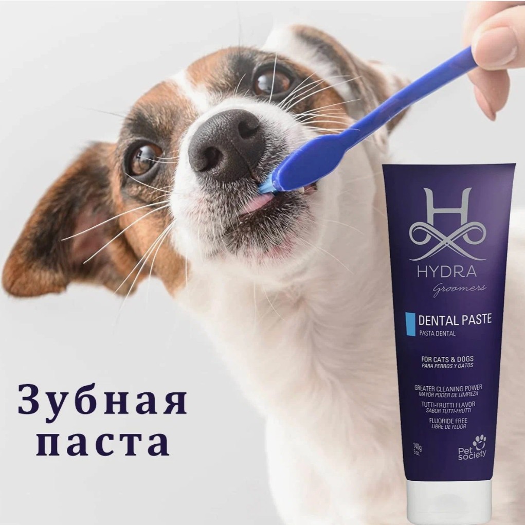 Чистка зубов Собакам пастой HYDRA