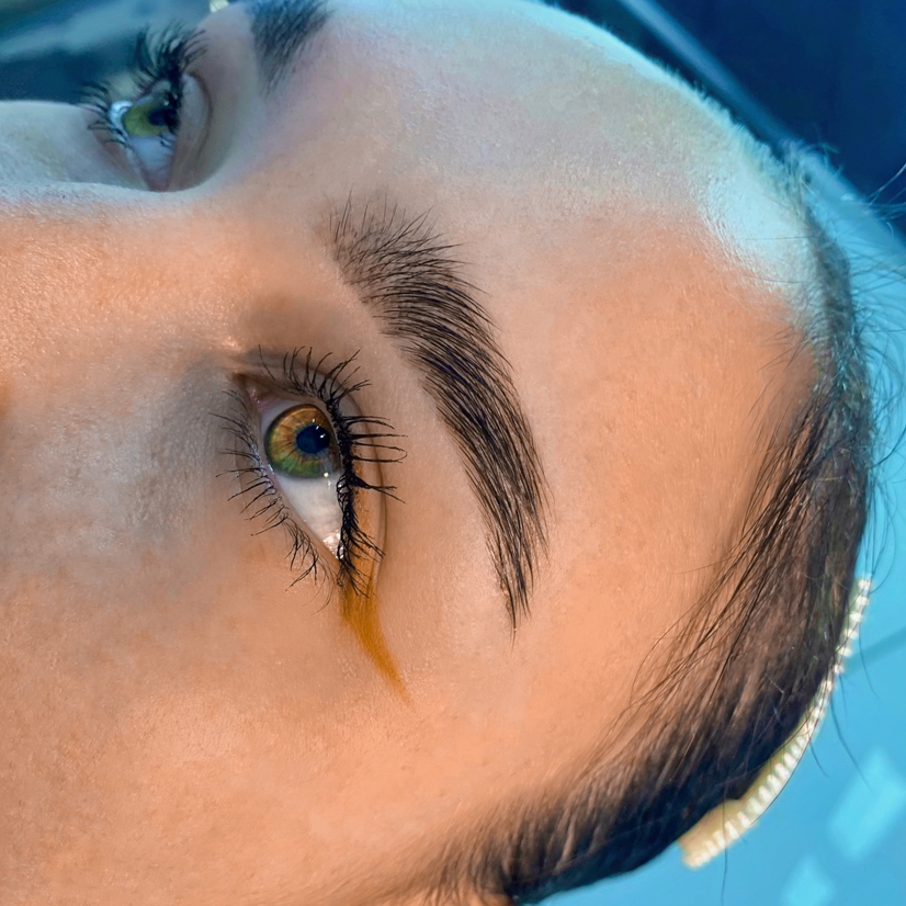 Полное оформление бровей