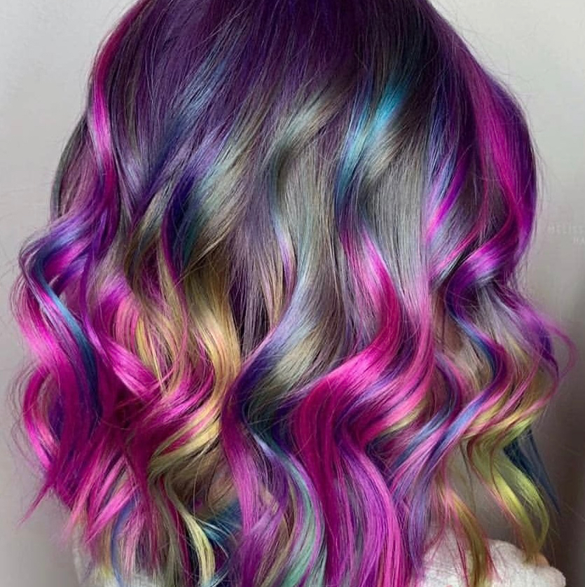 Окрашивание пряди