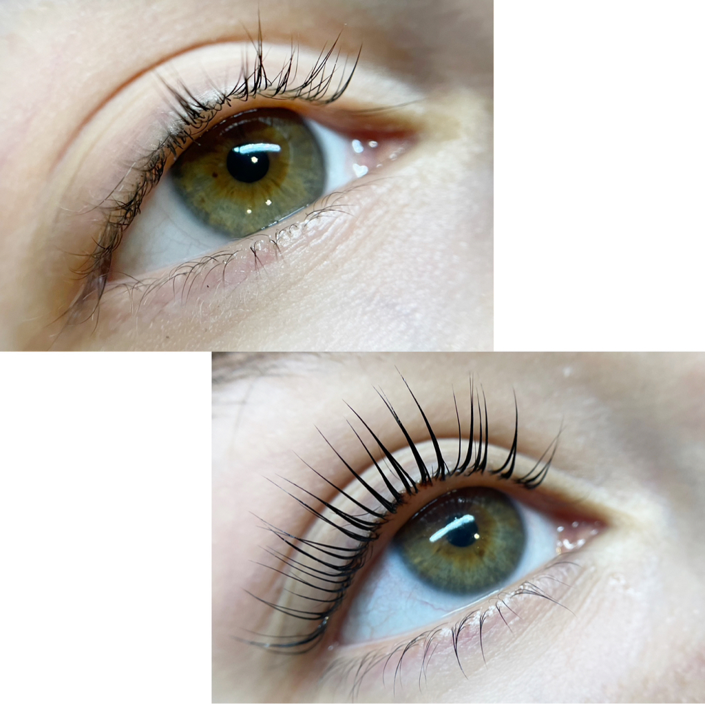 Ламинирование ресниц + окрашивание