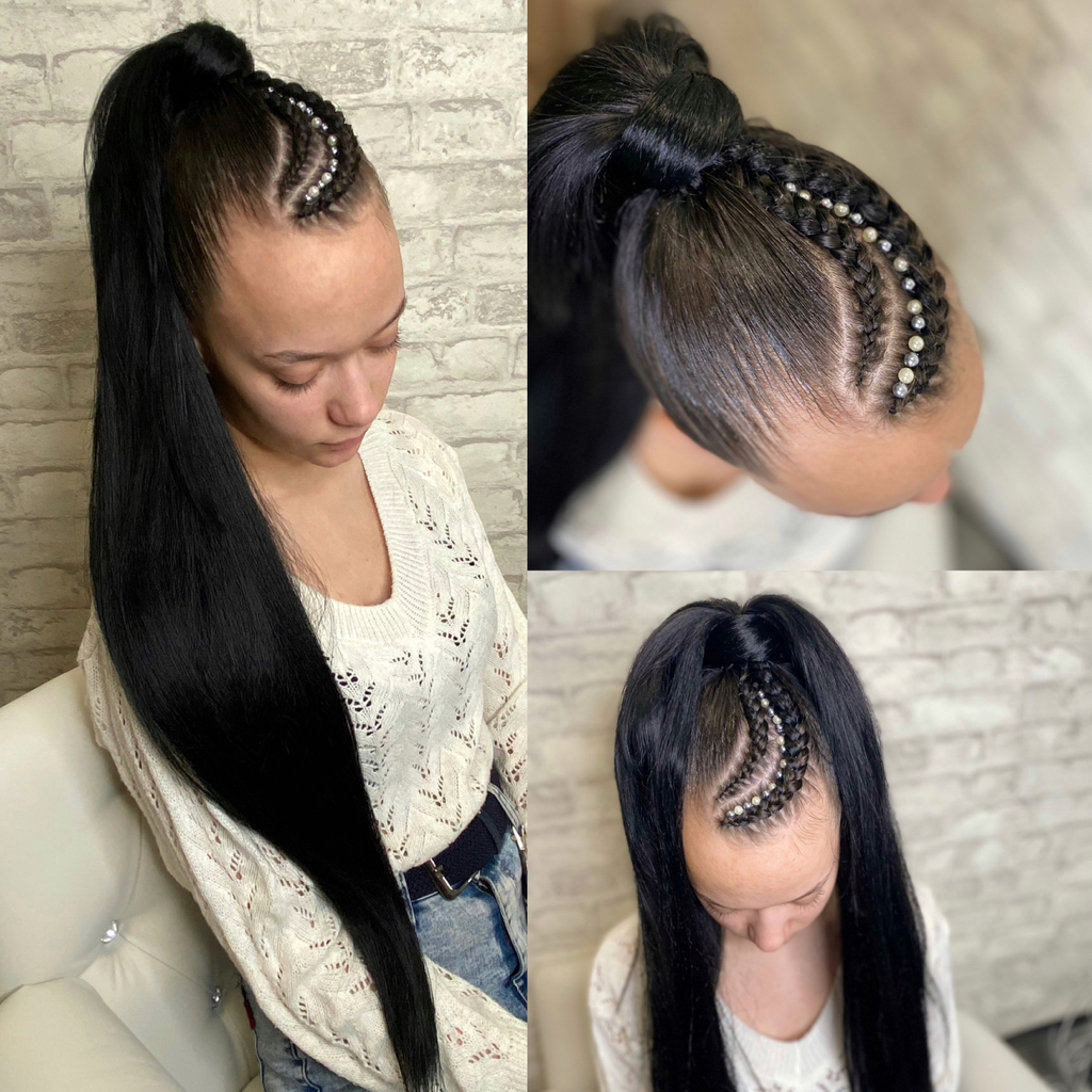 Хвост Ариана Гранде и Коса Ким