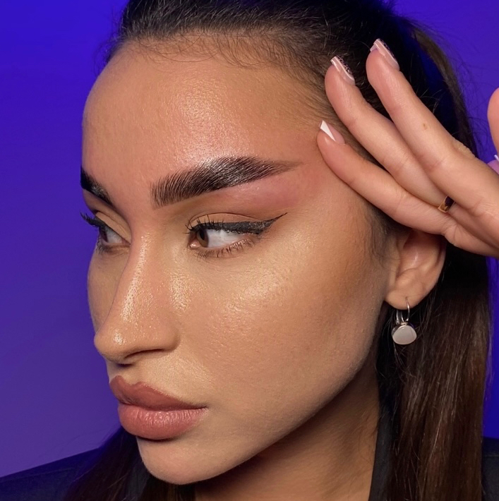 Долговременная укладка бровей (окрашивание + коррекция)