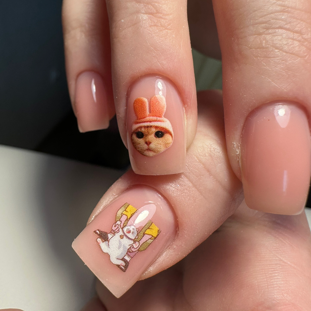 Покрытие на свои ногти «Минимализм»  Легкий дизайн на несколько или все ногти с укреплением