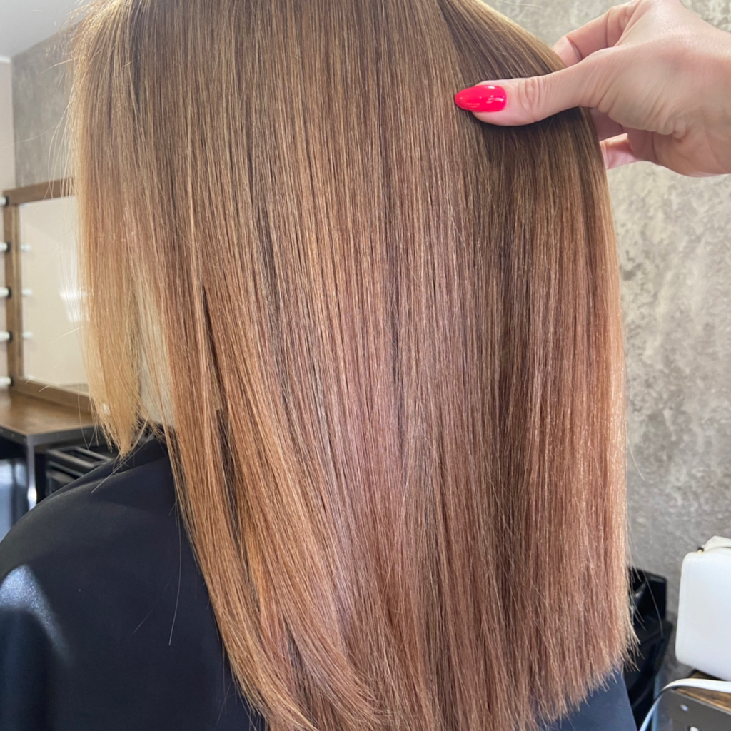 Сложное окрашивание AirTouch/балаяж парикмахер стилист супердлинный волос без учета препаратов