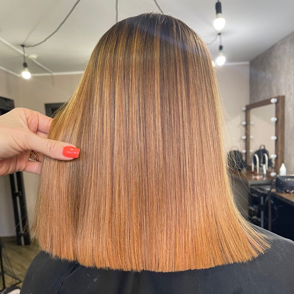 Сложное окрашивание AirTouch/балаяж  парикмахер стилист длинный волос без учета препаратов