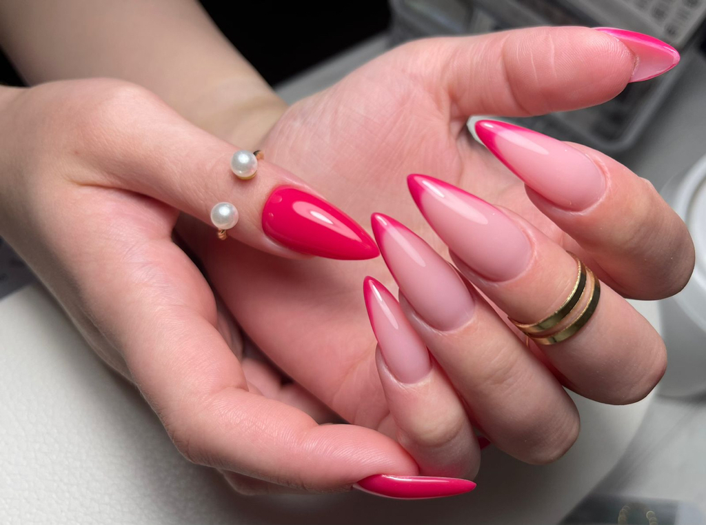 Наращивание+маникюр+френч