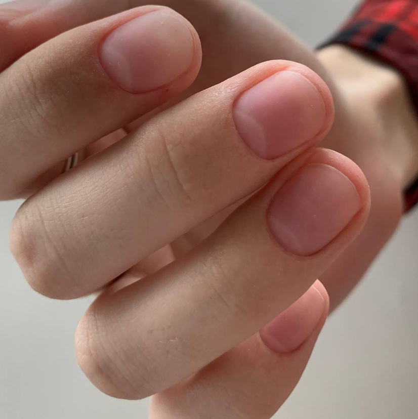 Мужской маникюр без покрытия (комби)