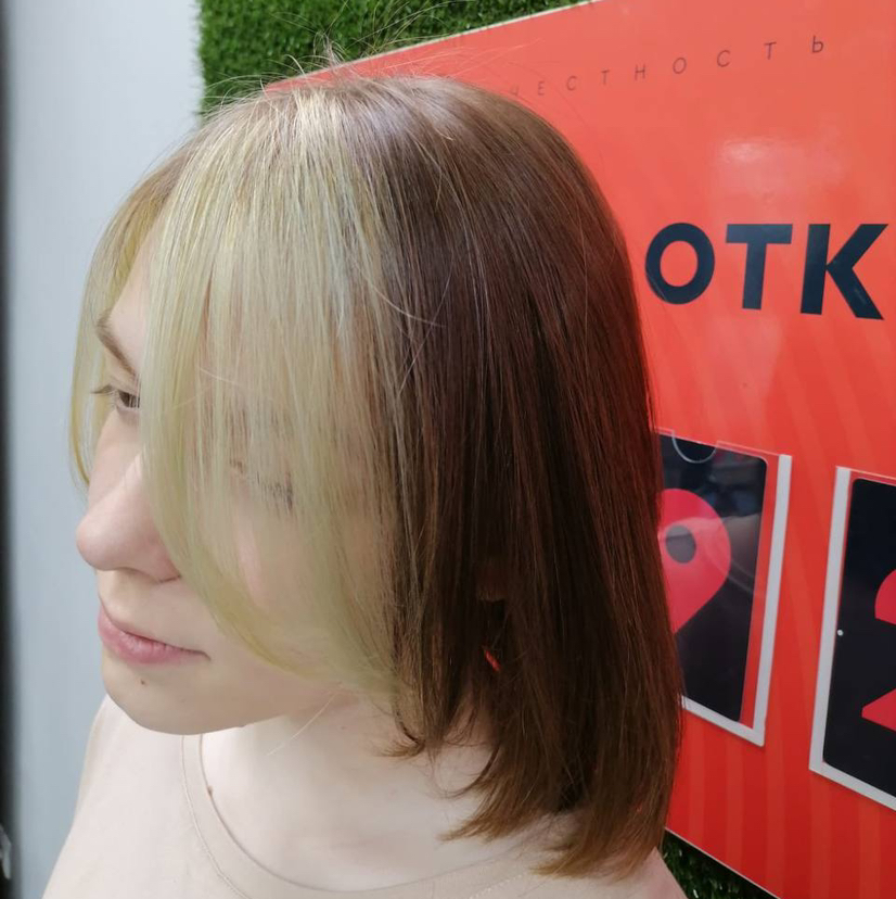 осветление и тонирование 1 пряди