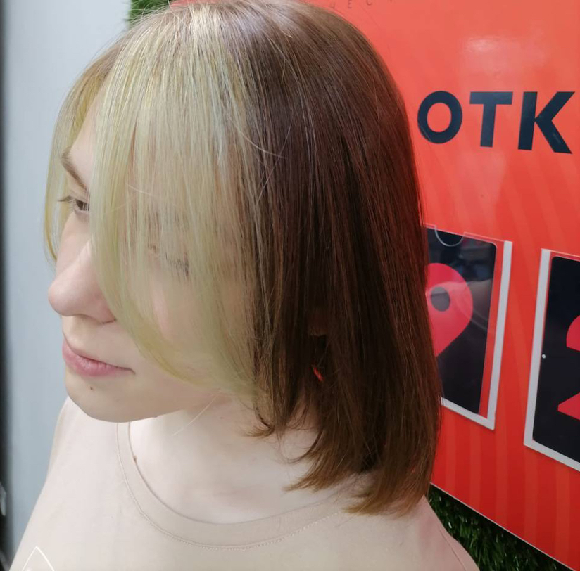 осветление и тонирование 1 пряди