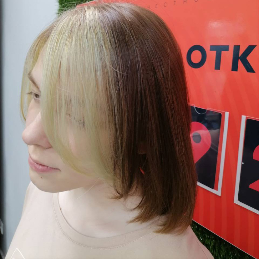 осветление и тонирование 1 пряди