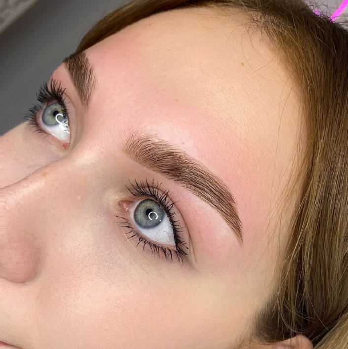 Окрашивание бровей краска/хна с коррекцией