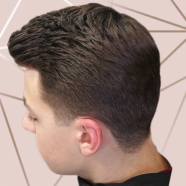 Модельная мужская полностью ножницы