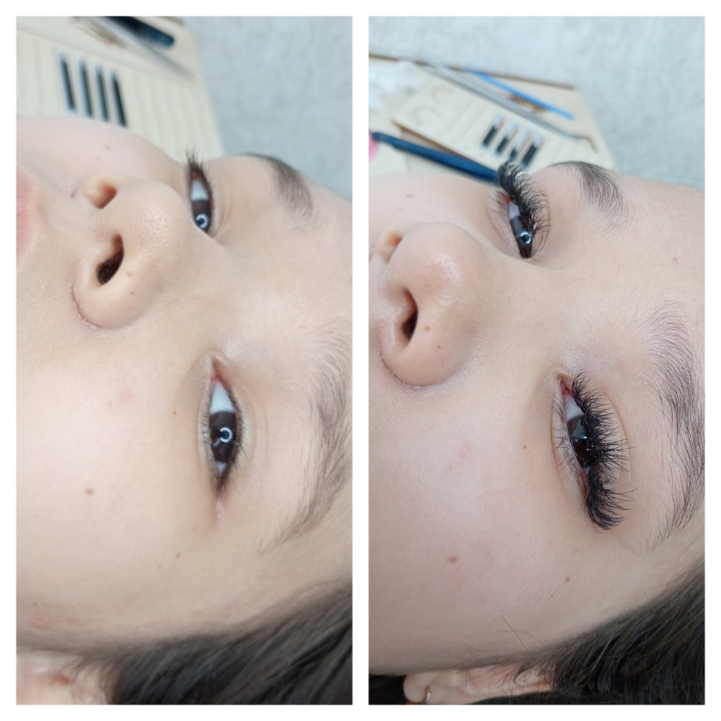 наращивание ресниц 4Д