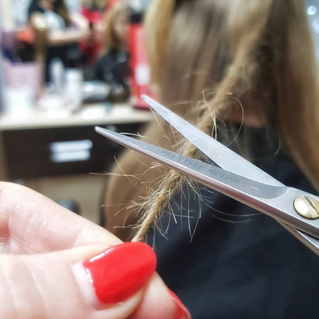 Полировка волос/ножницами/длинные волосы