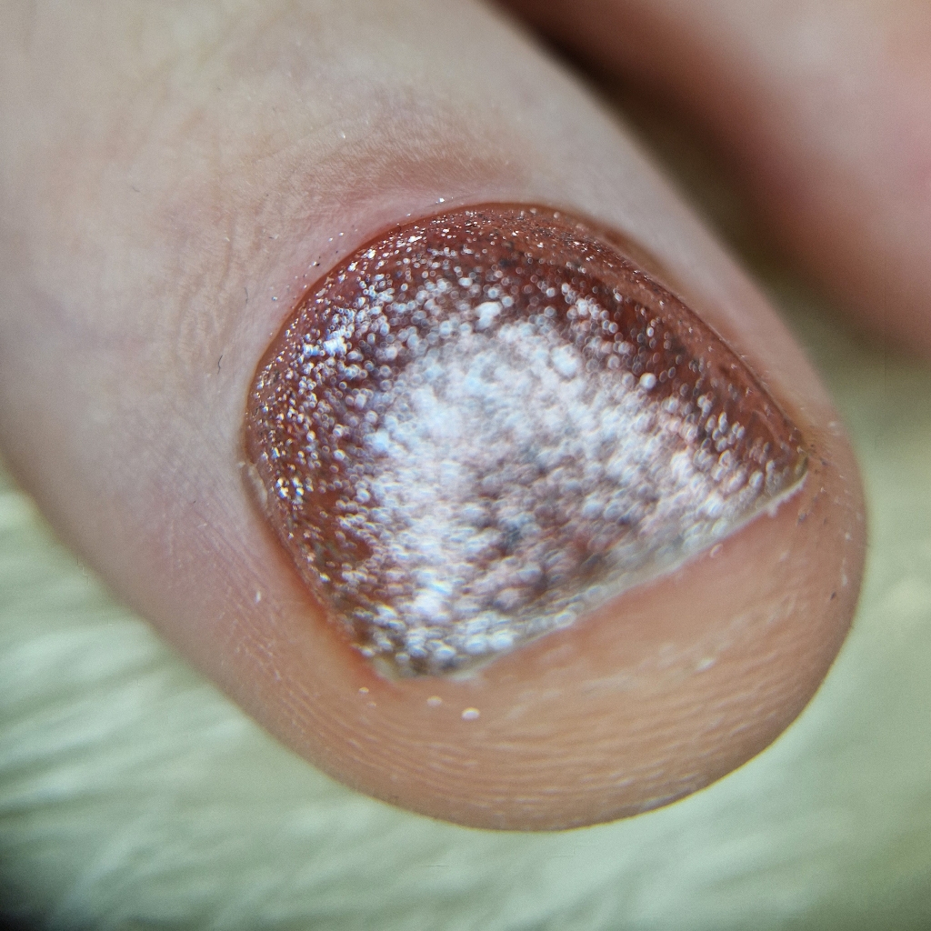 Обработка пальчиков с покрытием