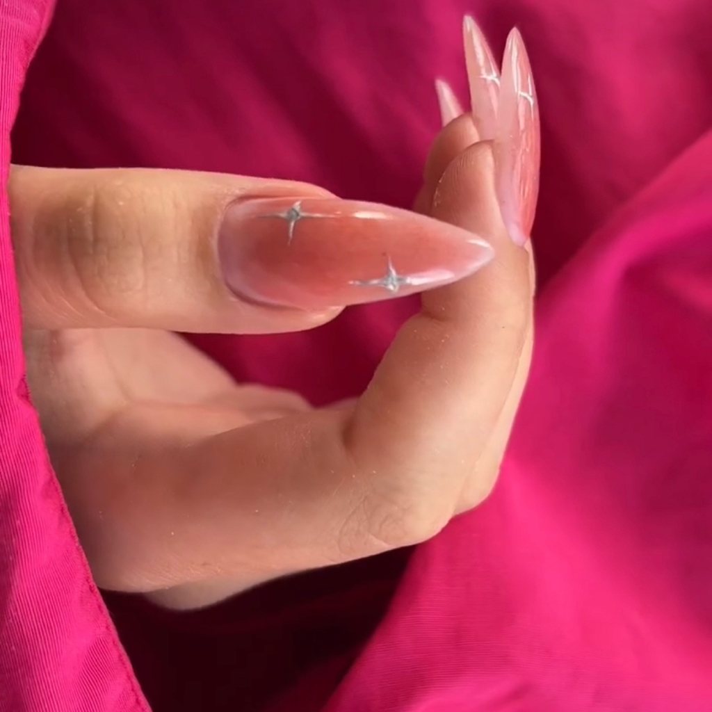 Маникюр длинные L(5-8) однотон и легкий дизайн