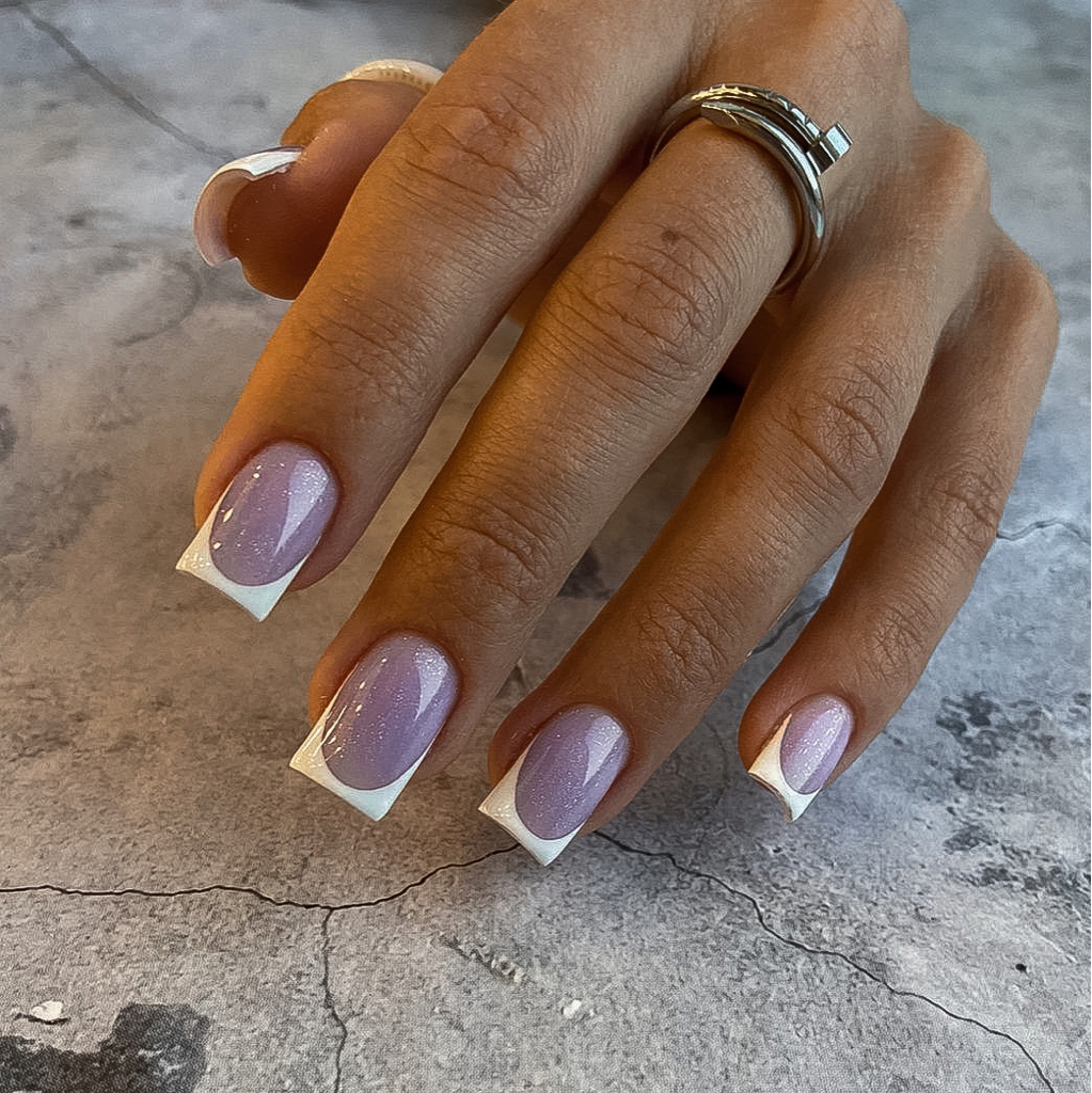 Маникюр + укрепление гелем + френч