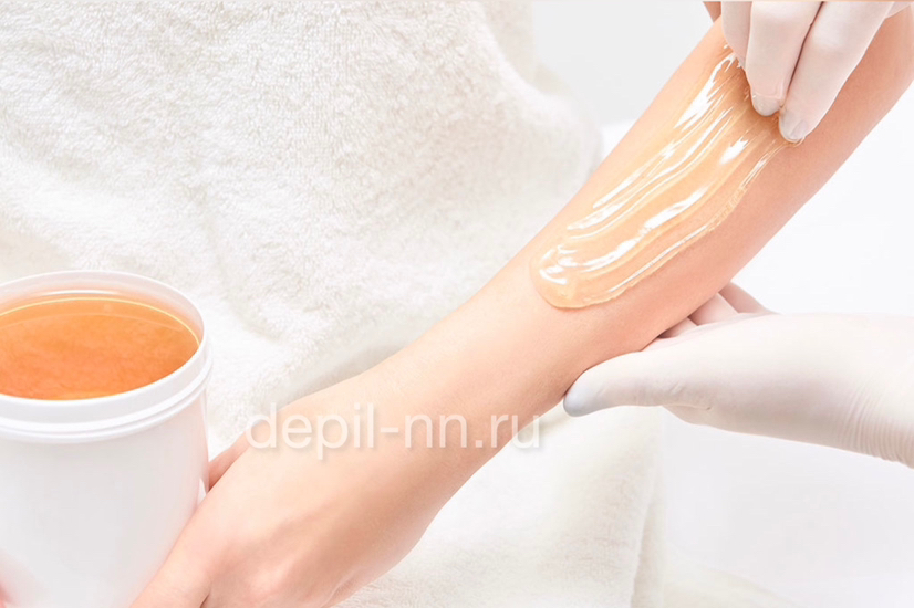 Руки до локтя шугаринг