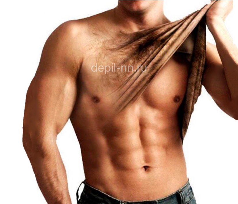 Живот плёночным воском для мужчин