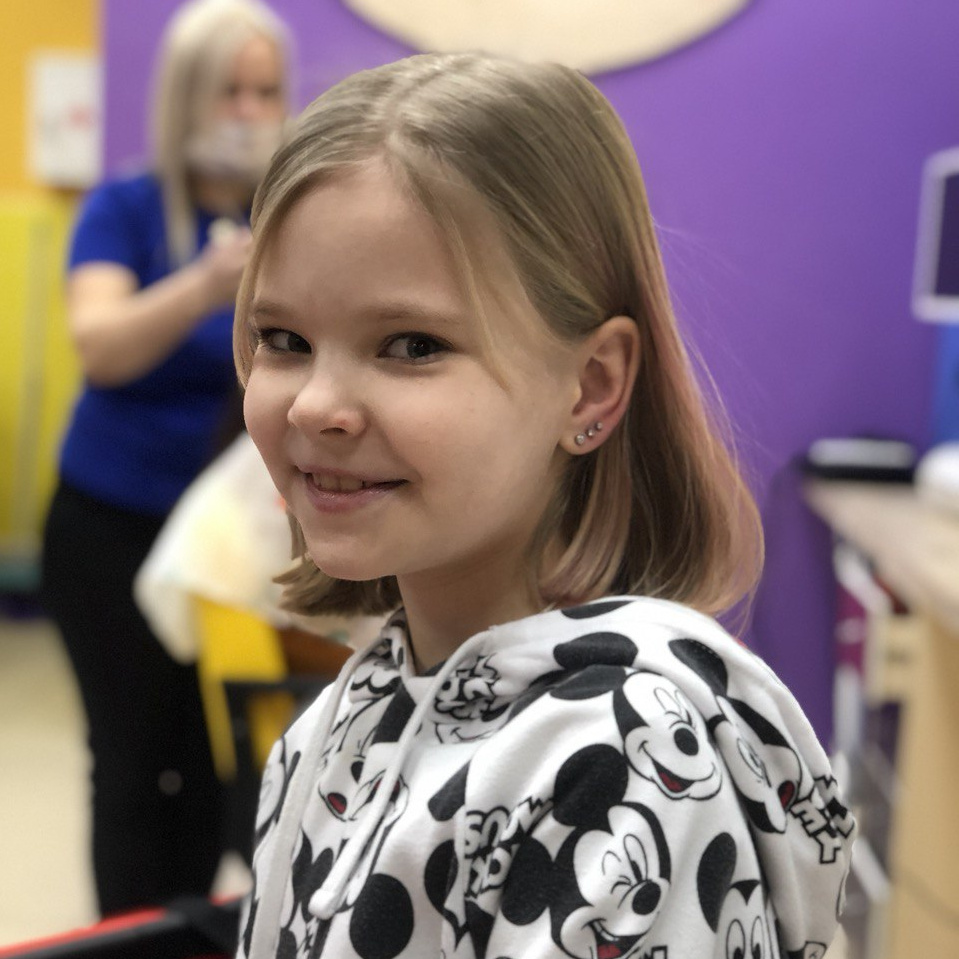 Стрижка модельная детская для девочки