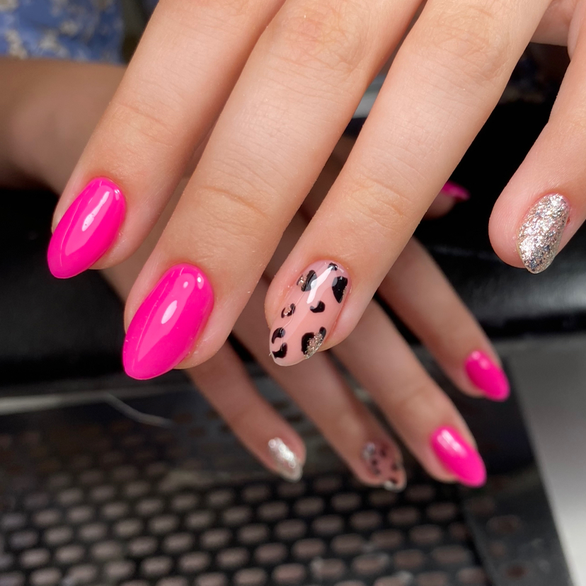 Маникюр покрытие гель-лак с укреплением полигель (+легкий дизайн)