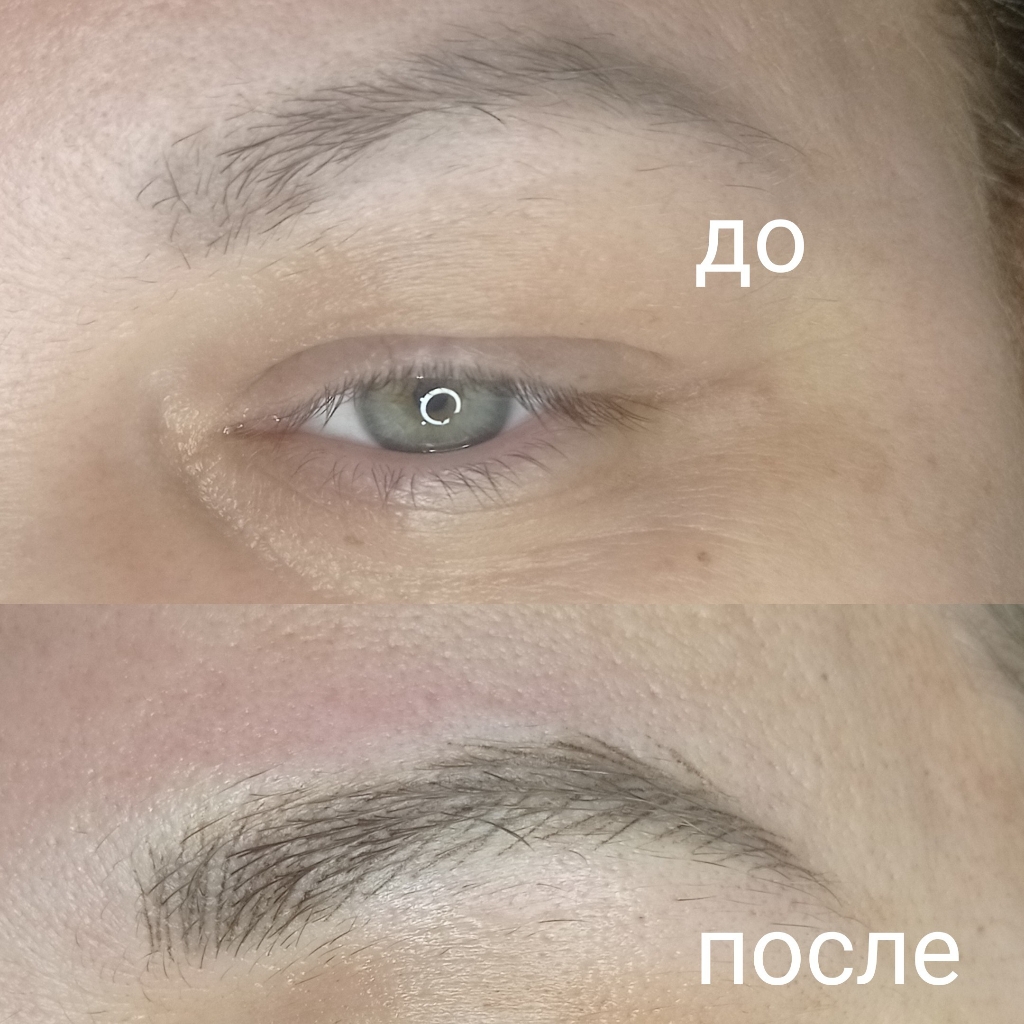 Перекрытие татуажа ВОЛОСКАМИ