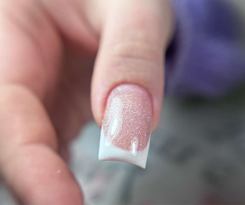 Маникюр с укреплением + френч