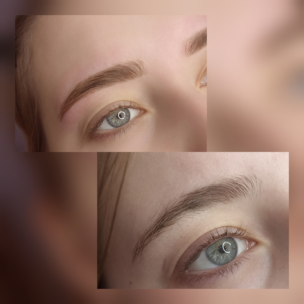 Окрашивание бровей
и коррекция