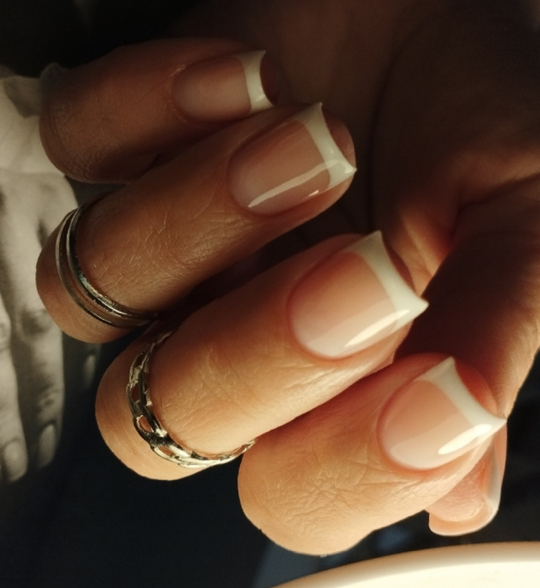 КОРОТКИЕ НОГТИ френч без дизайна