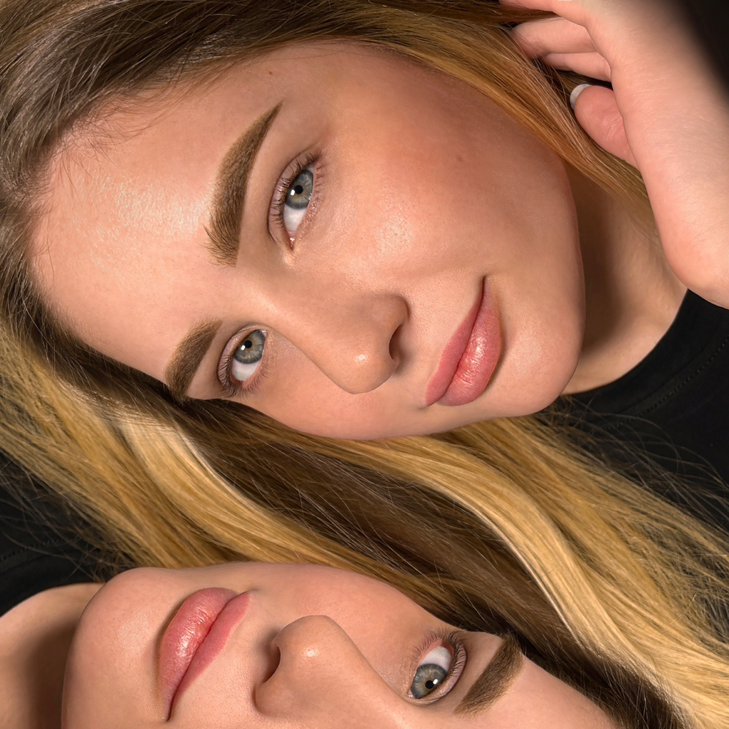 Перманентный макияж бровей.Напыление.