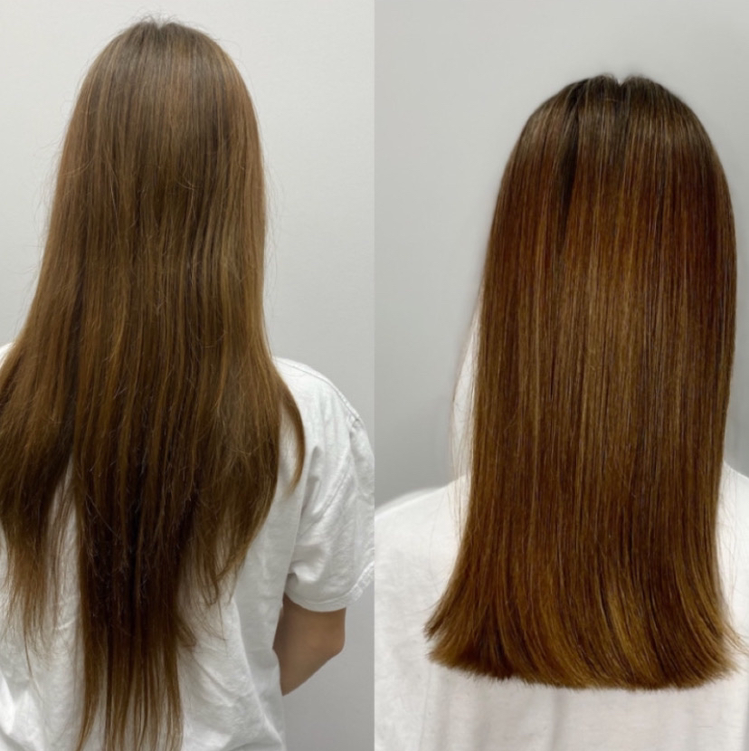 Подравнивание по длине/одним срезом