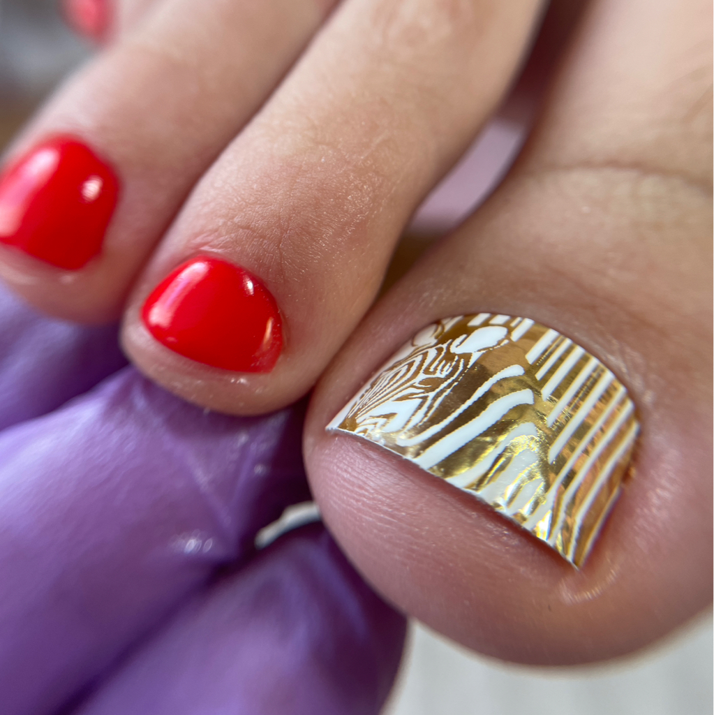 Педикюр (пальчики) с покрытием