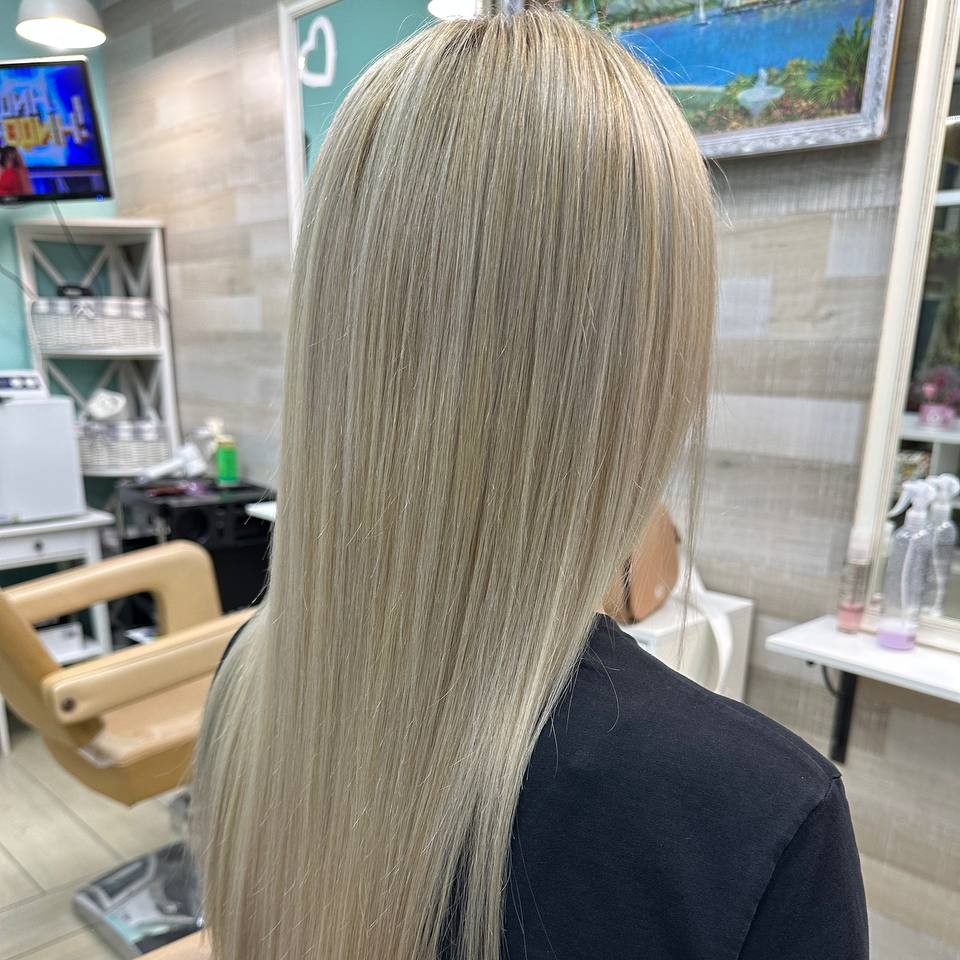 Мелирование прикорневое