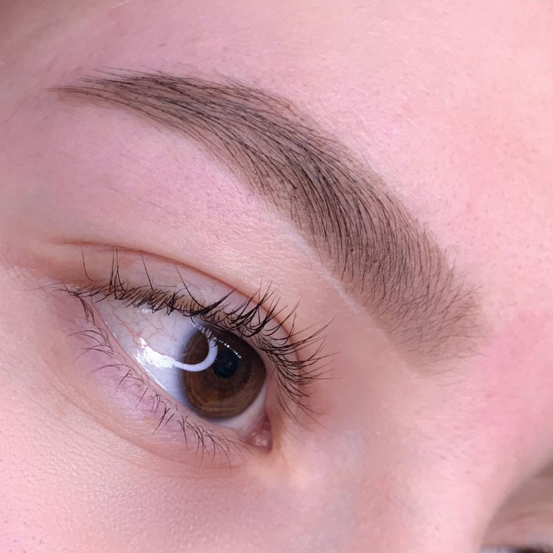 Коррекция+окрашивание краской (хной)