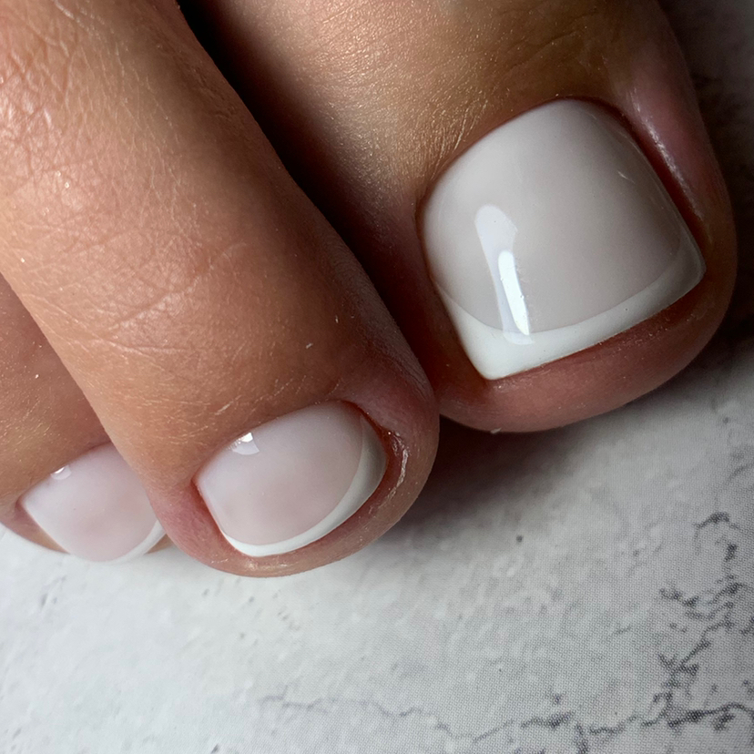 Педикюр, только пальчики,покрытие гель лак