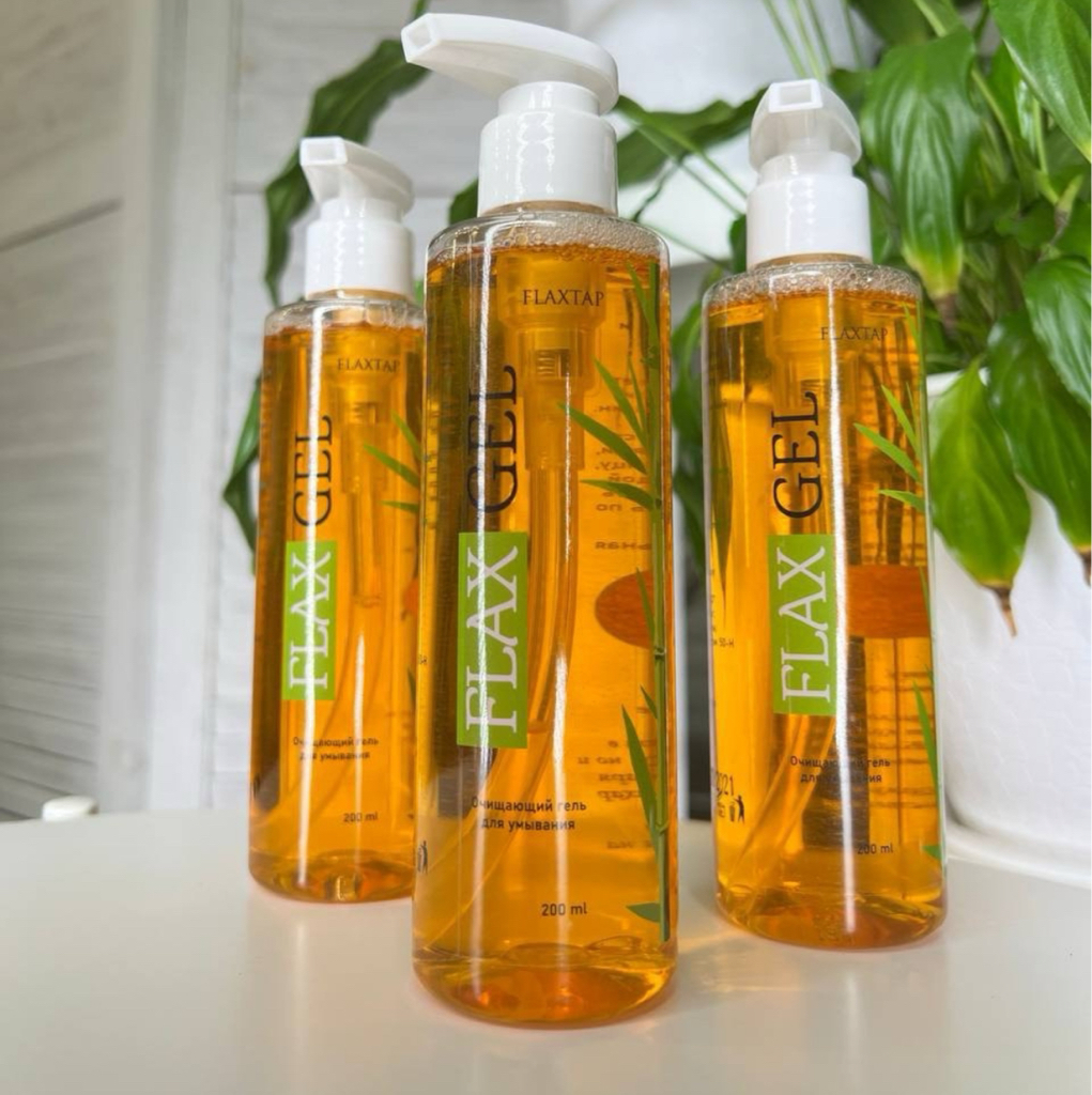 Очищающий гель для умывания (200 мл) FlaxGel