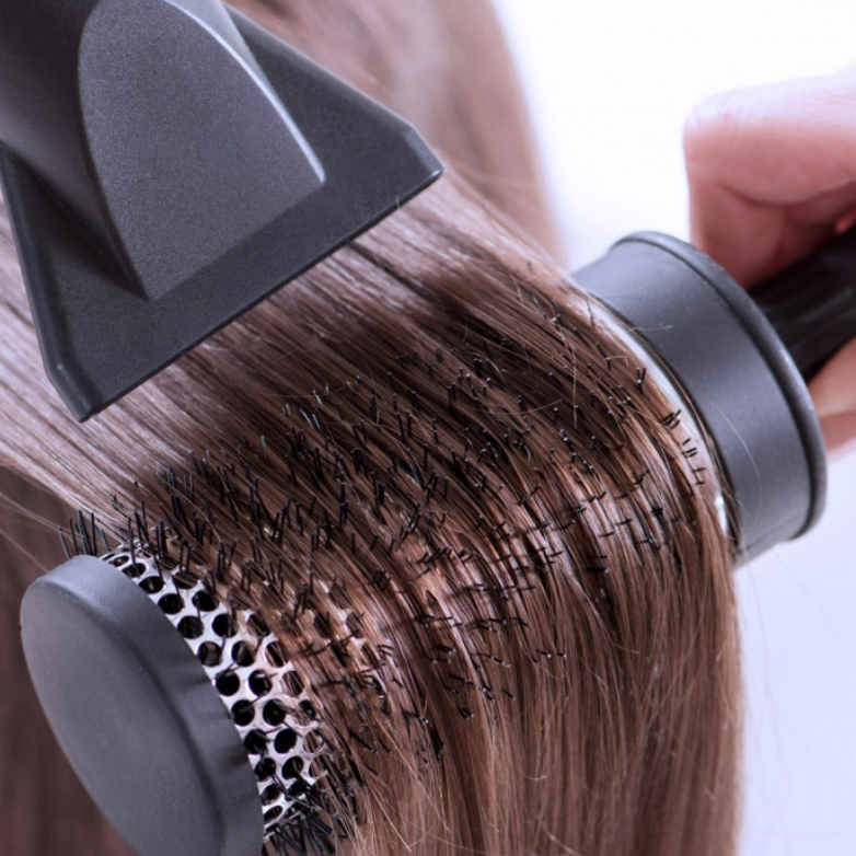 Укладка феном/короткие