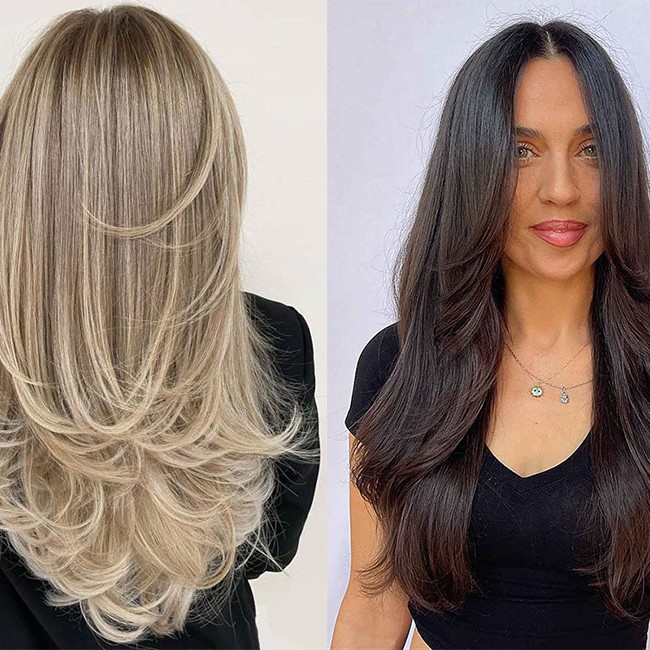 Женские стрижки длинные волосы