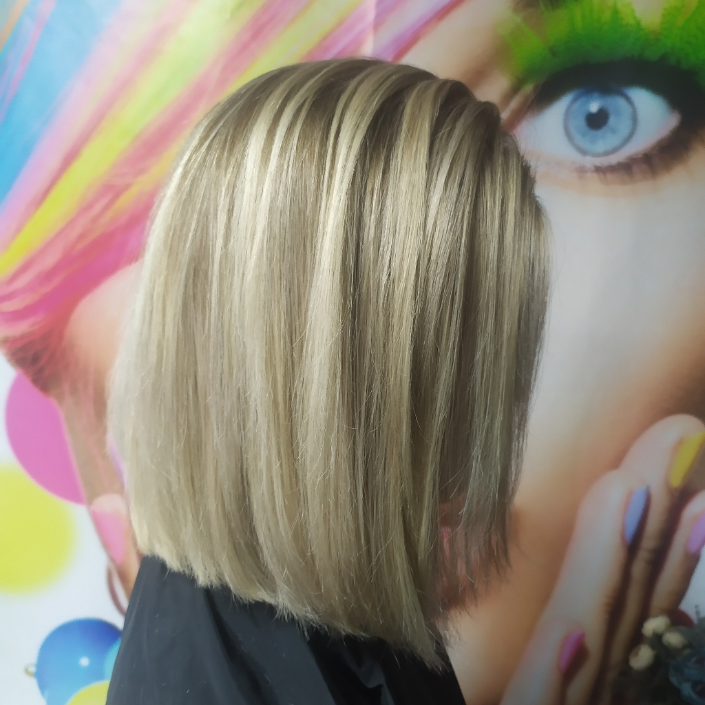 Мелирование + тон и все Сложные техники. До плеч.