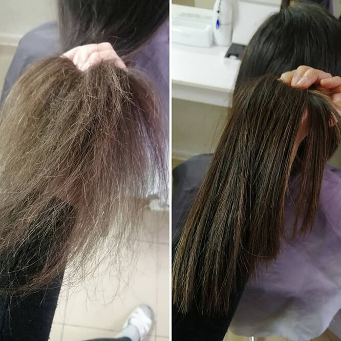 Полировка волос ( Ручной метод)