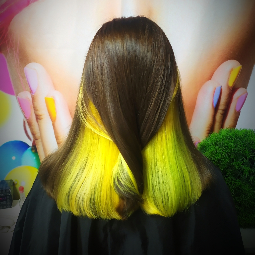 Скрытое окрашивание на среднюю длину