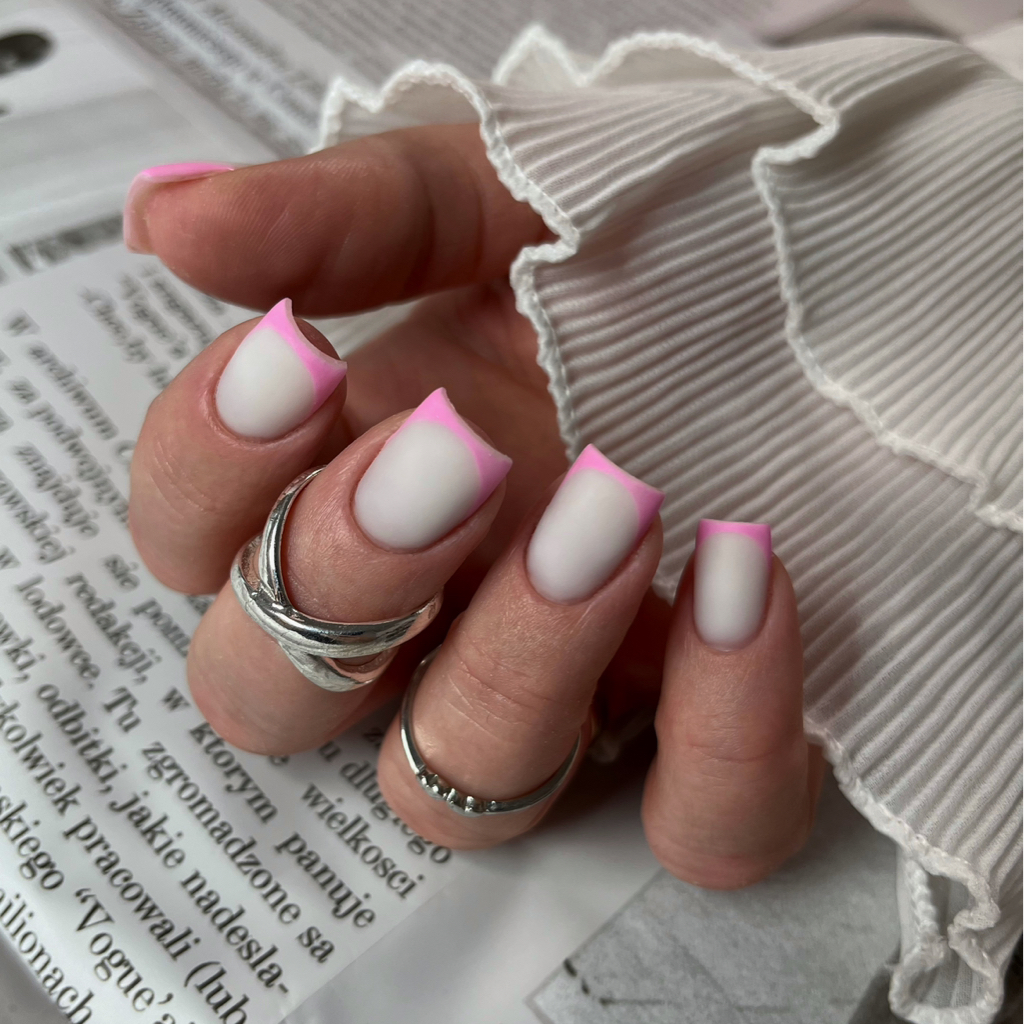 снятие+маникюр+покрытие+френч (сложный дизайн)