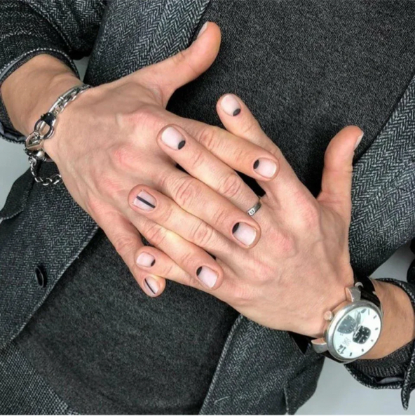 Мужской маникюр с покрытием гель-лак