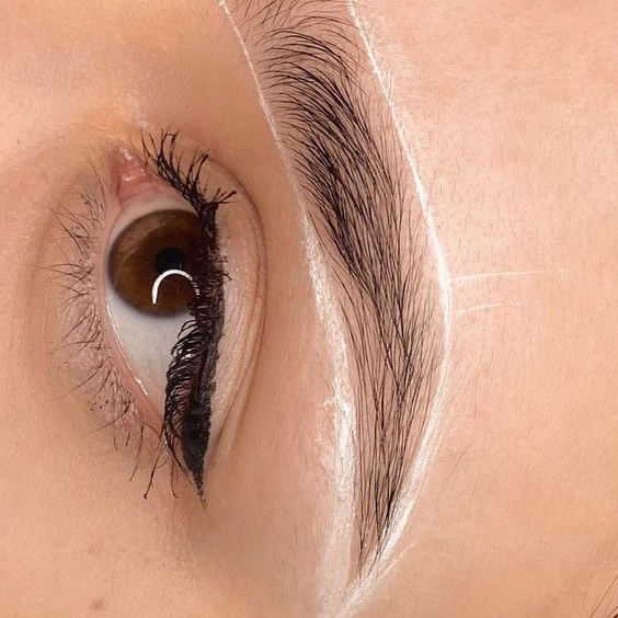 Архитектура бровей (коррекция воск+пинцет , построение формы )