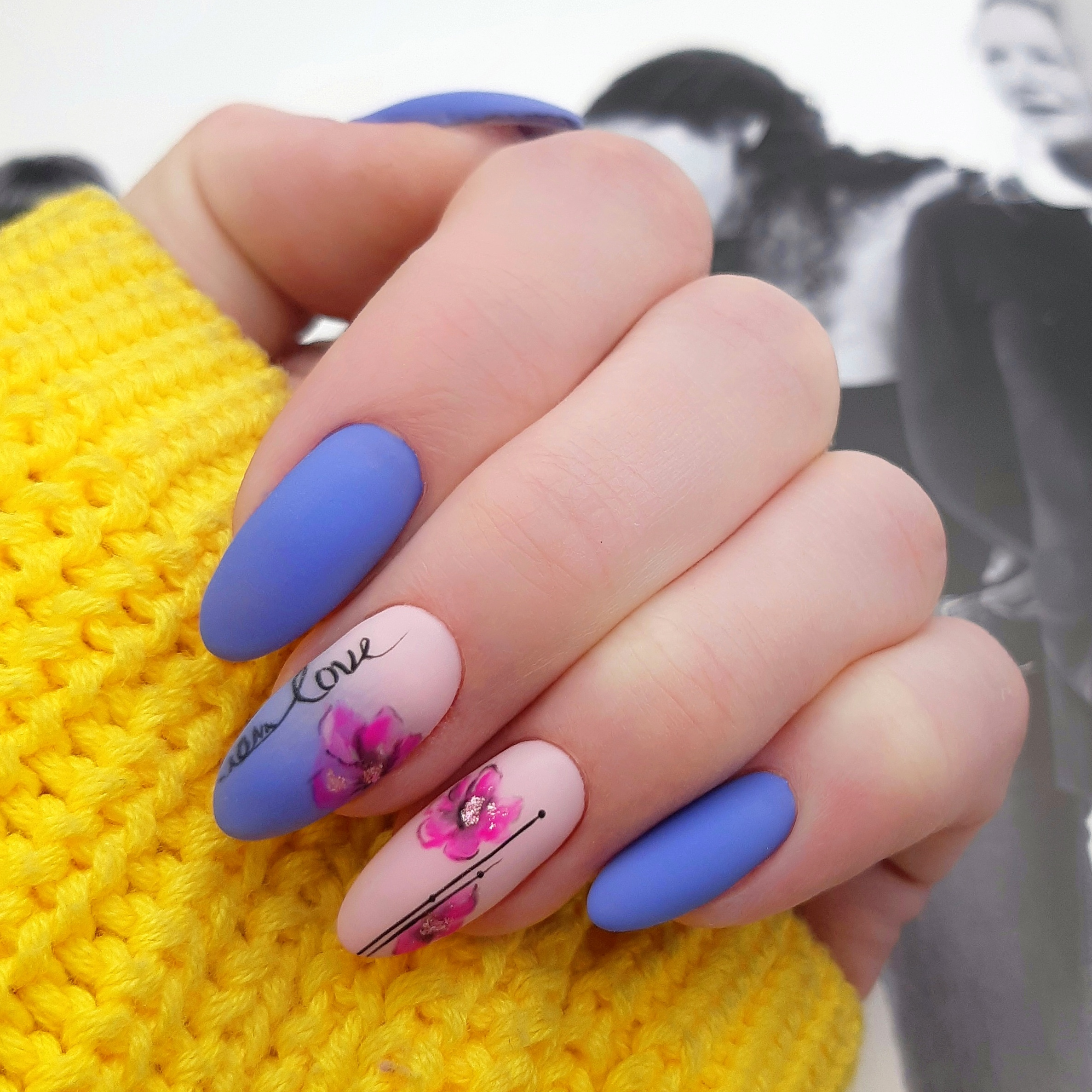 Комплекс с дизайном: снятие + аппаратный маникюр + покрытие с дизайном