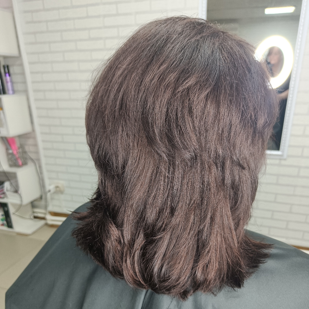 Окрашивание волос в один тон короткие