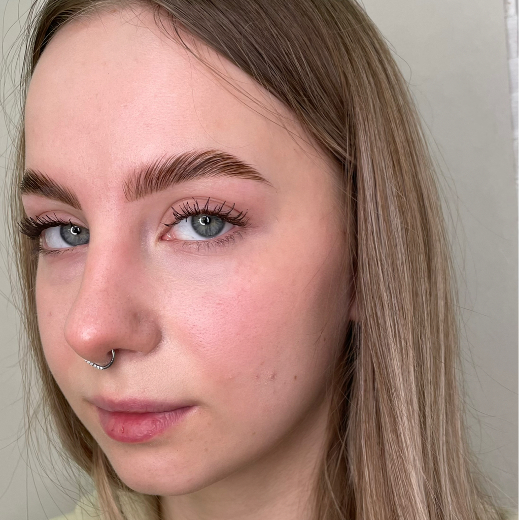 долговременная укладка + коррекция + окрашивание