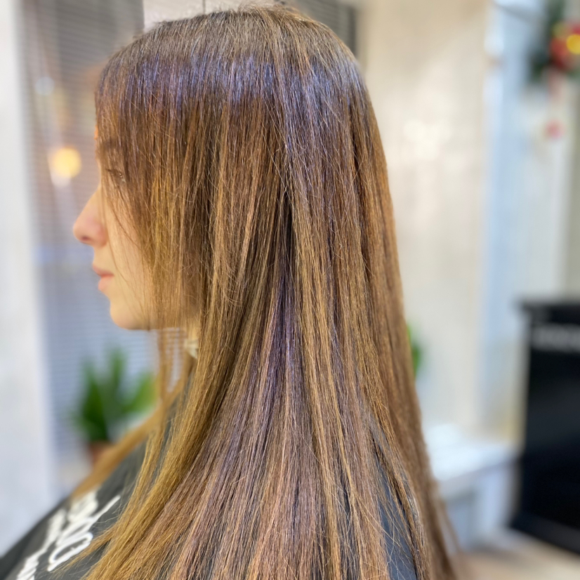 Выход из черного +окрашивание однотонное