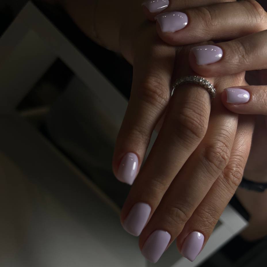 Снятие+маникюр+однотонное покрытие