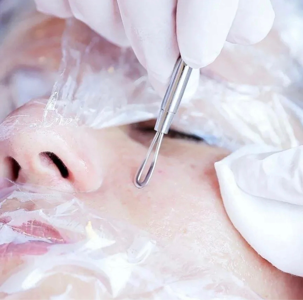 Чистка лица механическая + УЗ